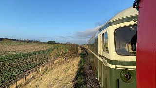 BASHCAM  D5314 departs Bridge of Dun on a Polar Express ECS move to Brechin [upl. by Weihs]