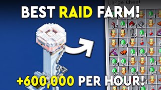 Minecraft Stacking Raid Farm Tutorial  EASY amp FAST  600000 PH [upl. by Steinberg]