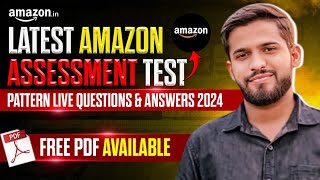 Amazon Assessment Test 2024 Latest Questions amp Answers  Free PDF Download [upl. by Anotyal]