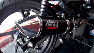 Rouser 135 w DareDevil 4quot Open Pipe [upl. by Uwton]