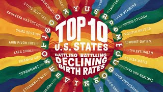 Top 10 U S States Battling Declining Birth Rates [upl. by Lind]