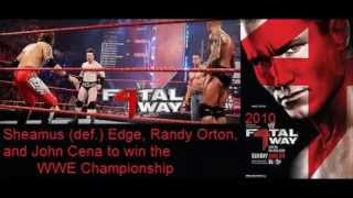 Randy Ortons WWE PPV History and Results 20032013 [upl. by Kathryn]