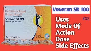 Voveran SR 100 Tablet  Uses  Side Effects  Dose voveransr100 diclofenac severepain [upl. by Ynej800]