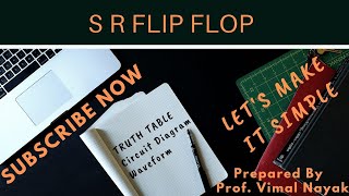 SR Flip Flop  Truth Table  Characteristic Table  waveform [upl. by Morten]