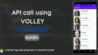 How to make API call in Android Studio  Volley amp Recyclerview  Android Development Tutorial [upl. by Seiter]