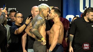 UFC 309 Charles Oliveira vs Michael Chandler Weigh in Face Off [upl. by Inig]