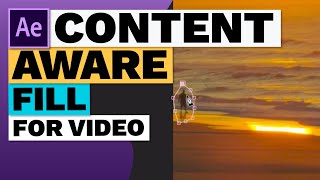 How to Use Content Aware Fill for Video in Adobe After Effects CC [upl. by Nnylharas]