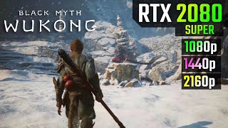 Black Myth Wukong  RTX 2080 SUPER  1080p vs 1440p vs 4K FSR [upl. by Naellij]