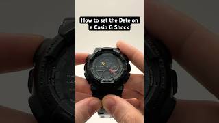 How to set the Date on a Casio G Shock Watch [upl. by Jerol20]