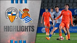 HIGHLIGHTS  1ª RFEF  J11  CE Sabadell 12 Sanse  Zubieta  Real Sociedad [upl. by Nagar]