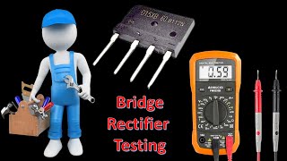 Bridge Rectifier Testing with Multimeter [upl. by Ecnarret]