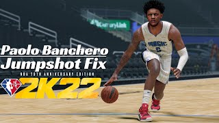 NBA2K22 Paolo Banchero Jumpshot Fix [upl. by Lladnik]