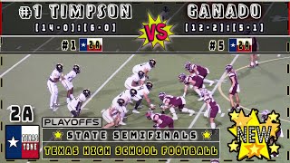 1 ATH5 Terry Bussey 1 Timpson vs Ganado Football  State Semifinal  FULL GAME [upl. by Llaccm]