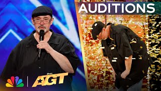 Richard Goodall Receives The GOLDEN BUZZER For quotDont Stop Believinquot  Auditions  AGT 2024 [upl. by Mina]