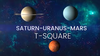 Saturn  Uranus  Mars  T  SQUARE  in Astrology [upl. by Rabassa]