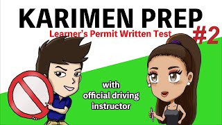 KARIMEN PREP 2  Learners Permit Written Test in Japan [upl. by Ruhtua]