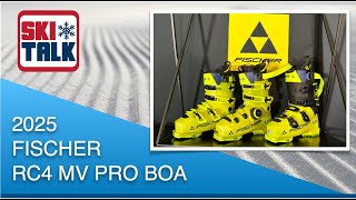 2025 Fischer RC4 MV Pro BOA Ski Boot with SkiTalkcom [upl. by Arodnap420]