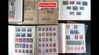 Briefmarken Verkaufsfilm Schatzsuche und Verkauf in Kommissionskiste 5 mit Briefmarken [upl. by Adnohrahs]