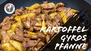 KartoffelGyrosPfanne  4 REIFEN 1 KLO Rezept  Kochrezepte [upl. by Htaras]