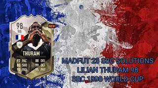 Lilian Thuram Sbc 1998 World Cup Madfut 23 [upl. by Arykahs491]