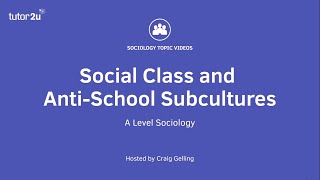 Relationships and Processes within Schools Social Class and AntiSchool Subcultures [upl. by Emory]