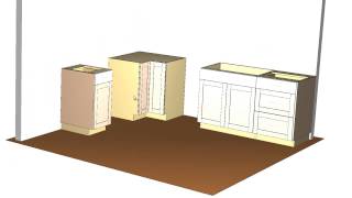 Barker Cabinets standard kitchen layout tutorial [upl. by Dhar]