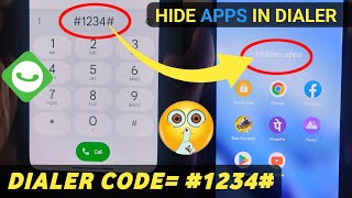 How To Hide Apps in Dialer GamesApps Dialer Me App Hide Kaise Kare  Hide Apps in Dialer [upl. by Hnahc307]