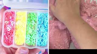 Mezclando Slime con Brillos y Maquillajes Slime Videos Satisfactorios asmr viralvideo satisfying [upl. by Ddot]