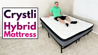 Crystli Memory Foam Innerspring Hybrid Mattress  Quick Review [upl. by Annaliese]