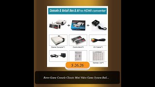 Retro Game Console Classic Mini Video Game System Builtin 620 Games 8Bit FC Nes TV Console [upl. by Enimrac]