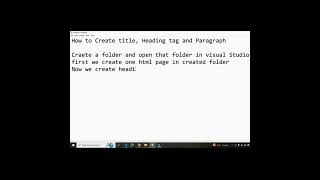 Create Title Heading amp Paragraph in webpage  Tags  HTML  UI Design shortsvideo [upl. by Ecnahoy]