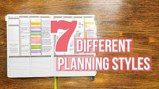 7 Planning Styles for your Passion Planner [upl. by Aned]