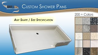 Totally Customizable Shower Pans  Solid Surface  Grifform Innovations [upl. by Arnulfo74]