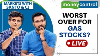 Stock Market Live What To Do With City Gas Distribution Stocks  Markets With Santo amp CJ [upl. by Vokay]