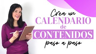 🗓✨ Cómo crear un CALENDARIO DE CONTENIDOS paso a paso  COMUNICAZEN [upl. by Kore490]