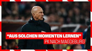 quotAus solchen Momenten lernenquot  Pressekonferenz nach Magdeburg  1 FC Köln – 1 FC Magdeburg 12 [upl. by Gibbie290]