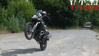 New BMW F800GS Adventure  riding amp exhaust sound [upl. by Trilley]