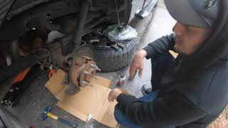 How to replace brake pads and rotors on a 2013 Ford F150 [upl. by Malilliw522]