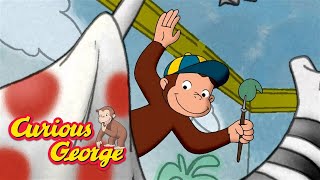 George Paints A Mural 🐵 Curious George 🐵 Kids Cartoon 🐵 Kids Movies [upl. by Eenahs]