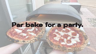 How to par bake pizzas for your next party Oonihq Koda 16 real time cook [upl. by Atiran]