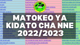 MATOKEO YA KIDATO CHA NNE 20222023MATOKEO YA FORM FOUR 202223Necta results Kidato Cha Nne 2022 [upl. by Yelsgnik343]