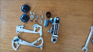 How to disassembly and assembly old shimano rear derailleur shimano rdty20a [upl. by Leroj]