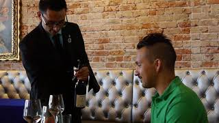 Sommeliers Teach Proper bottle service quotSparkling and Still Winequot [upl. by Eronel]