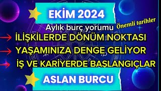 🍀ASLAN BURCU EKİM AYI YORUMLARI [upl. by Donell]