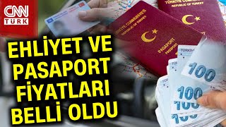 Bakanlık Açıkladı İşte Yeni Kimlik Pasaport Ehliyet Fiyatları Haber [upl. by Hilten]