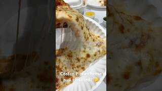 Costco Pizza cheese pull certified 🤔 🧀 🫕 🍕 [upl. by Us]