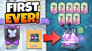 FIRST EVER LEGENDARY LEAGUE WAR CHEST OPENING  Clash Royale 8 LEGENDARIES INAROW FROM WAR CHESTS [upl. by Laerol]