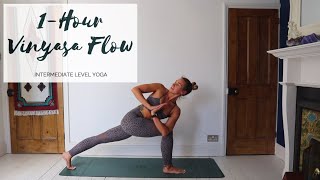 1 HOUR YOGA  Intermediate Vinyasa Flow Yoga  CAT MEFFAN [upl. by Meurer653]