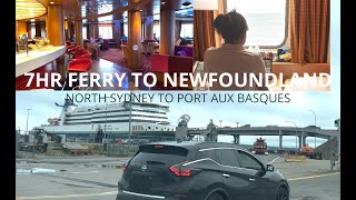 FERRY RIDE TO NEWFOUNDLAND  from North Sydney to Port Aux Basques 7HR Travel [upl. by Anaitak]