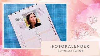 DIY Fotokalender 2022  Geschenkidee  Wandkalender kostenloser Download Freebie [upl. by Yl]